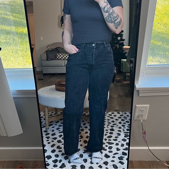 Abercrombie & Fitch 90s baggy low rise with button fly - Picture 2 of 4